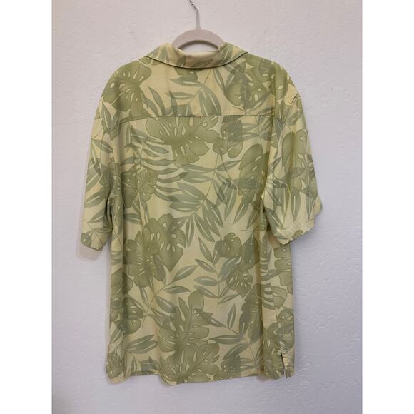 Vintage Caribbean Joe 100% Rayon Tropical Leaf Shirt – Size L - Picture 3 of 7